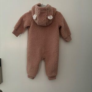 Carter's Brown Fleece Bodysuit Size 6M Baby
